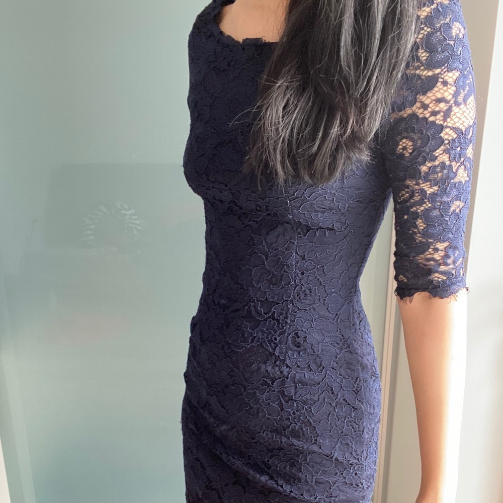 Blue Soiéblu Lace Dress! Size small.
